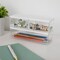 Martha Stewart Brody Clear Plastic Storage Organizer Bins W/ White Engineered Wood Lids, SM-x2/MED-x1 BE-PB3316-WD-3-CL-WH-MS - alternate 2
